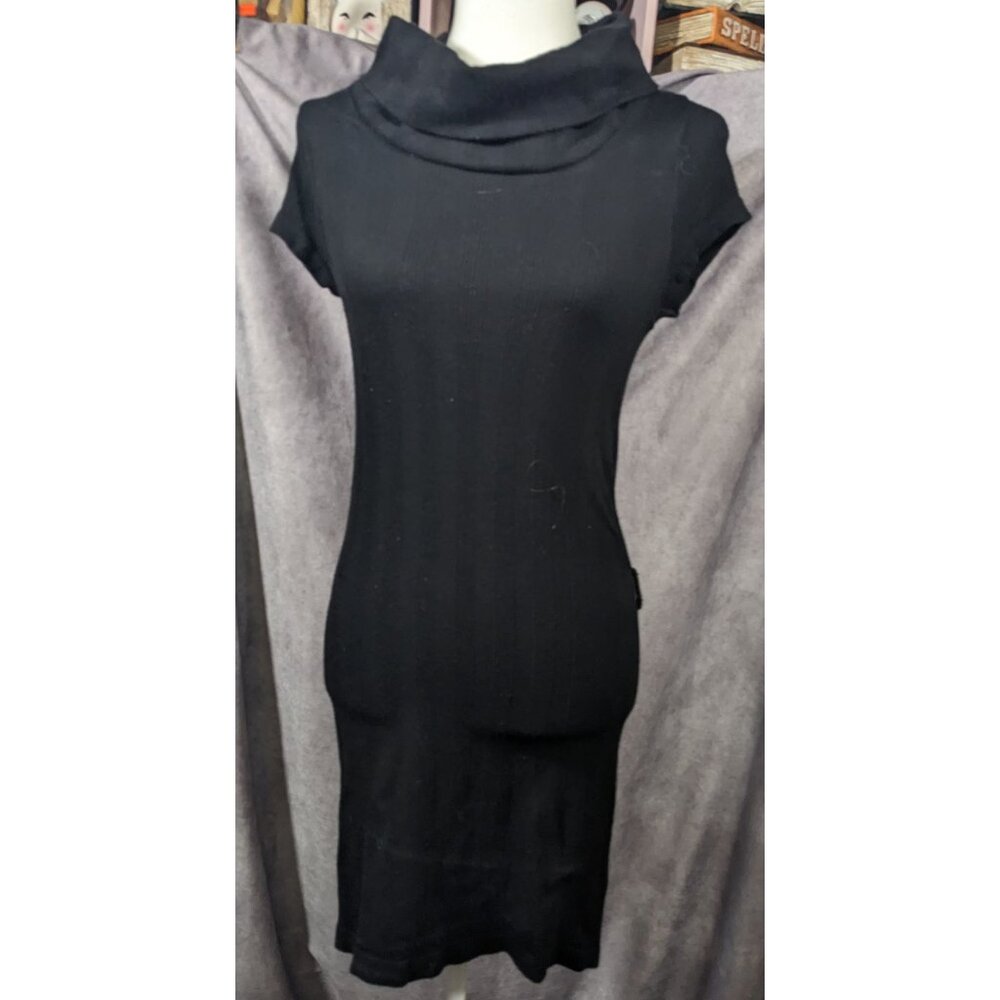 JJ Authentic Corporate Goth Cowl Neck Sweater Dress Size M/L